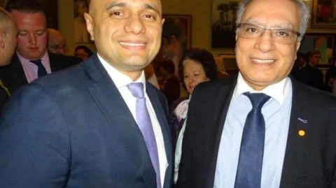 With Sajid Javid