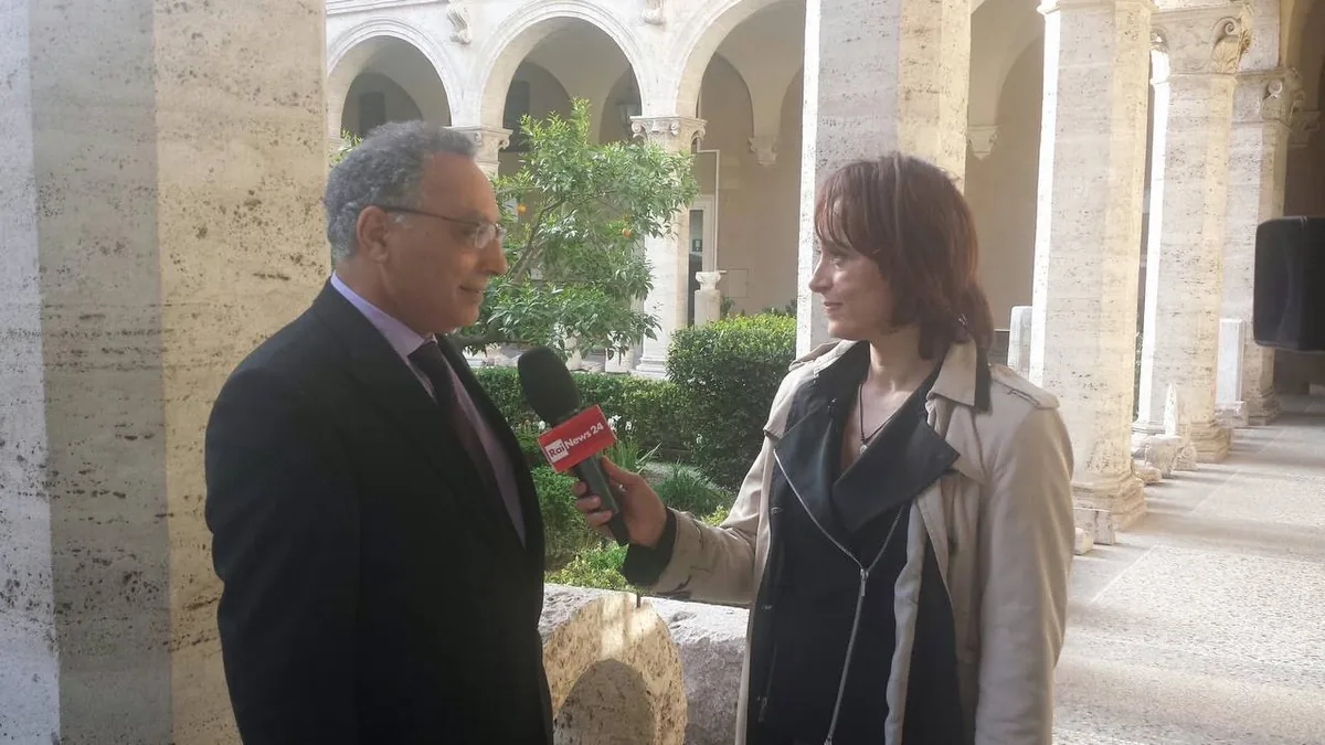 Interviewed by RaiNews24 in Rome