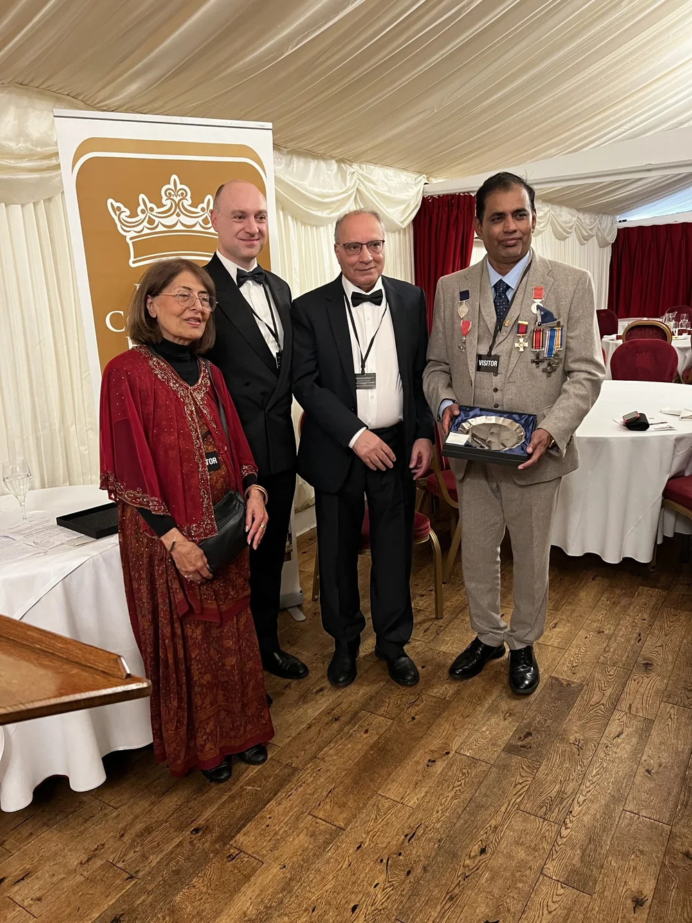 Dr Wafik Moustafa receiving recognition